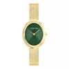 Montre à cadran ovale et lunette profilée