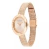 Montre à cadran ovale et lunette profilée