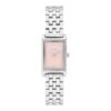 Montre à cadran rectangulaire et bracelet à maillons Montre à cadran rectangulaire et bracelet à maillons