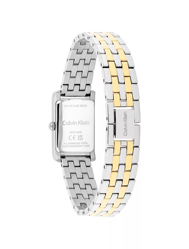 Montre à cadran rectangulaire et bracelet à maillons Montre à cadran rectangulaire et bracelet à maillons