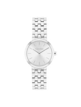 Montre moderne à cadran et bracelet à maillons