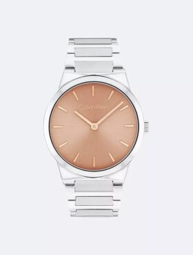 Montrer minimaliste de 32 mm avec bracelet à maillons intégrés Montrer minimaliste de 32 mm avec bracelet à maillons intégrés