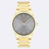 Montrer minimaliste de 32 mm avec bracelet à maillons intégrés