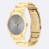 Montrer minimaliste de 32 mm avec bracelet à maillons intégrés