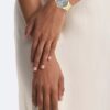Montrer minimaliste de 32 mm avec bracelet à maillons intégrés