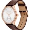 Montres à cadran brossé et bracelet en cuir Montres à cadran brossé et bracelet en cuir