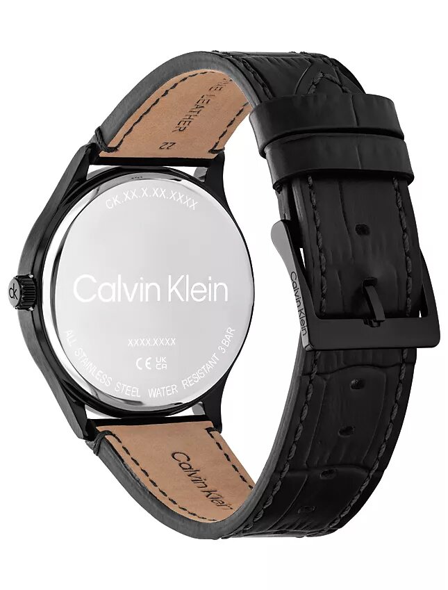 Montres à cadran brossé et bracelet en cuir Montres à cadran brossé et bracelet en cuir