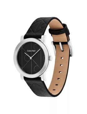 Montres à cadran orné d’emblèmes et bracelet en cuir