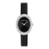 Montres à cadran ovale et lunette profilée avec bracelet en cuir Montres à cadran ovale et lunette profilée avec bracelet en cuir