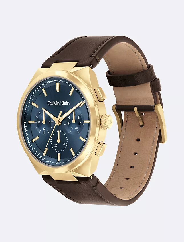 Montres multifonctionnelles à bracelet en cuir Montres multifonctionnelles à bracelet en cuir