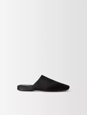 Mule en satin de soie Hugh
