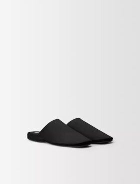 Mule en satin de soie Hugh