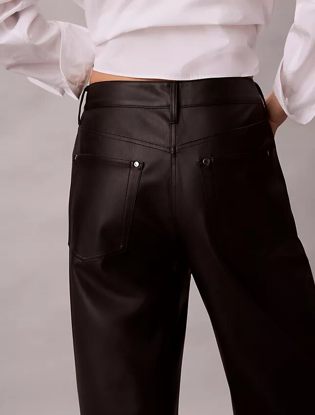 Pantalon 5 poches en simili cuir Pantalon 5 poches en simili cuir