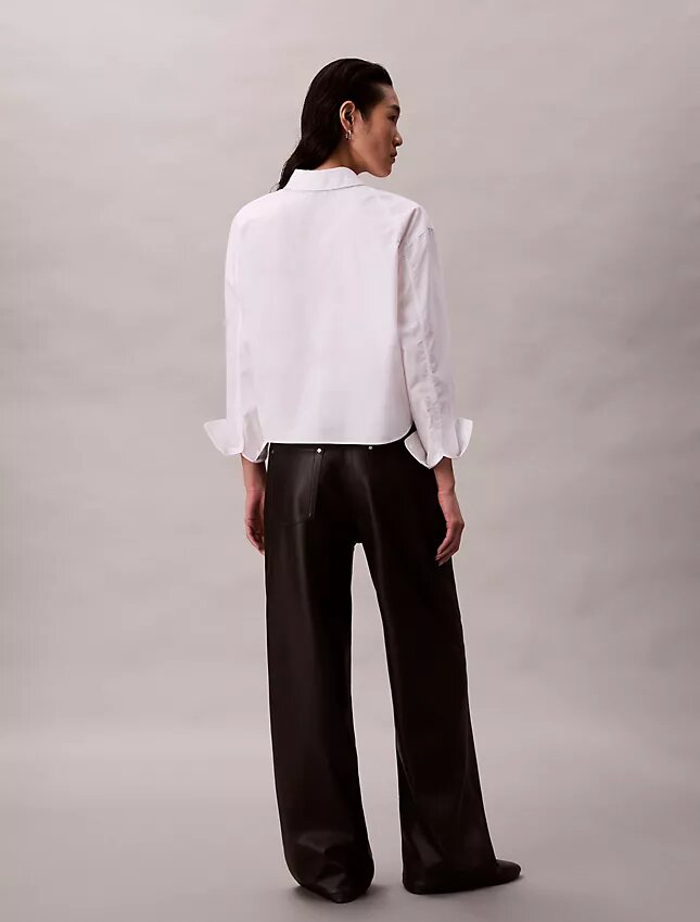 Pantalon 5 poches en simili cuir Pantalon 5 poches en simili cuir