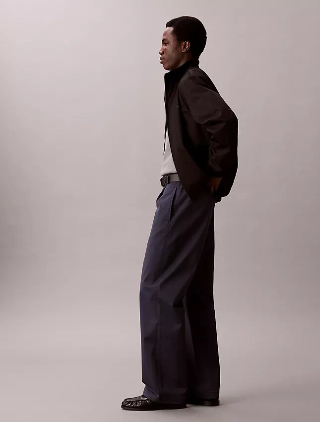 Pantalon ample en Cotton Stretch Pantalon ample en Cotton Stretch