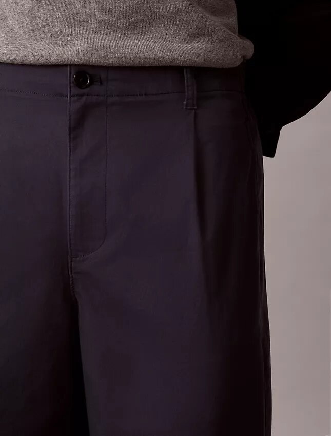 Pantalon ample en Cotton Stretch Pantalon ample en Cotton Stretch