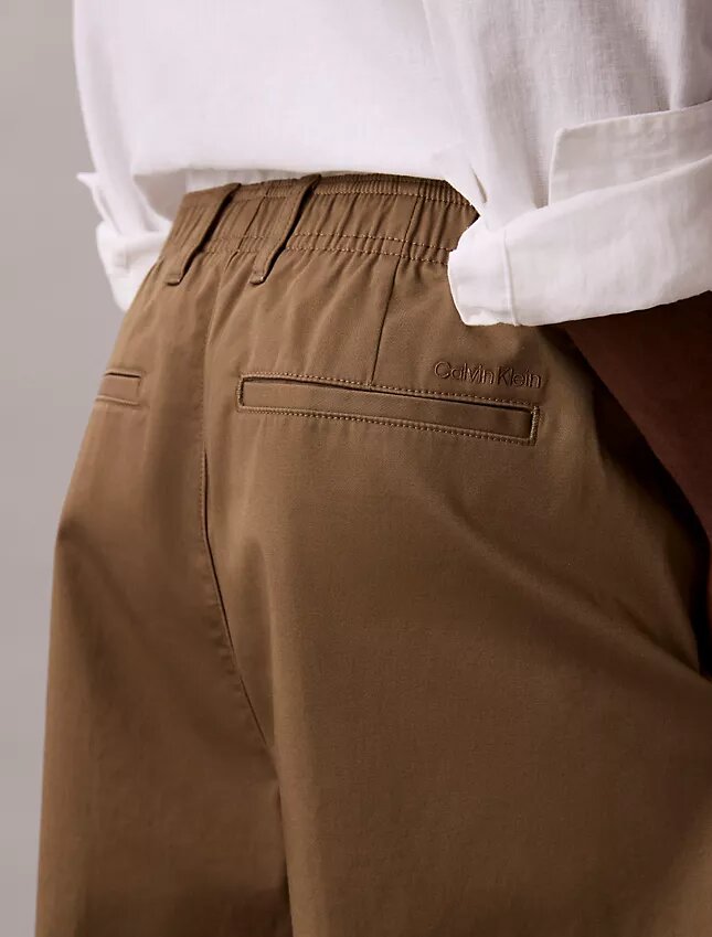 Pantalon ample en Cotton Stretch Pantalon ample en Cotton Stretch
