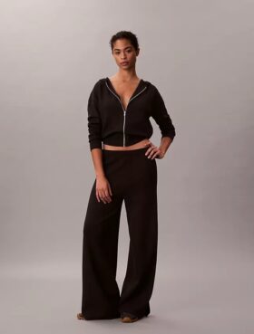 Pantalon ample en maille décontractée