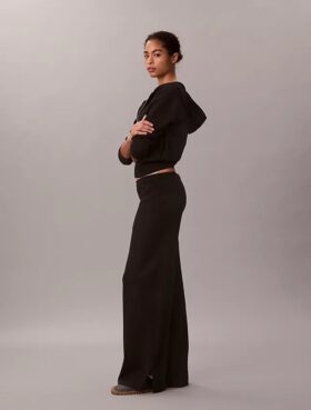 Pantalon ample en maille décontractée