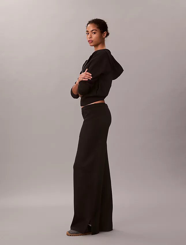 Pantalon ample en maille décontractée Pantalon ample en maille décontractée