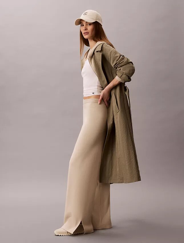 Pantalon ample en maille décontractée Pantalon ample en maille décontractée
