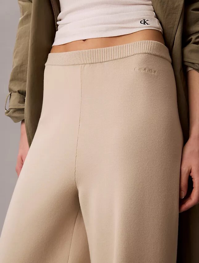 Pantalon ample en maille décontractée Pantalon ample en maille décontractée