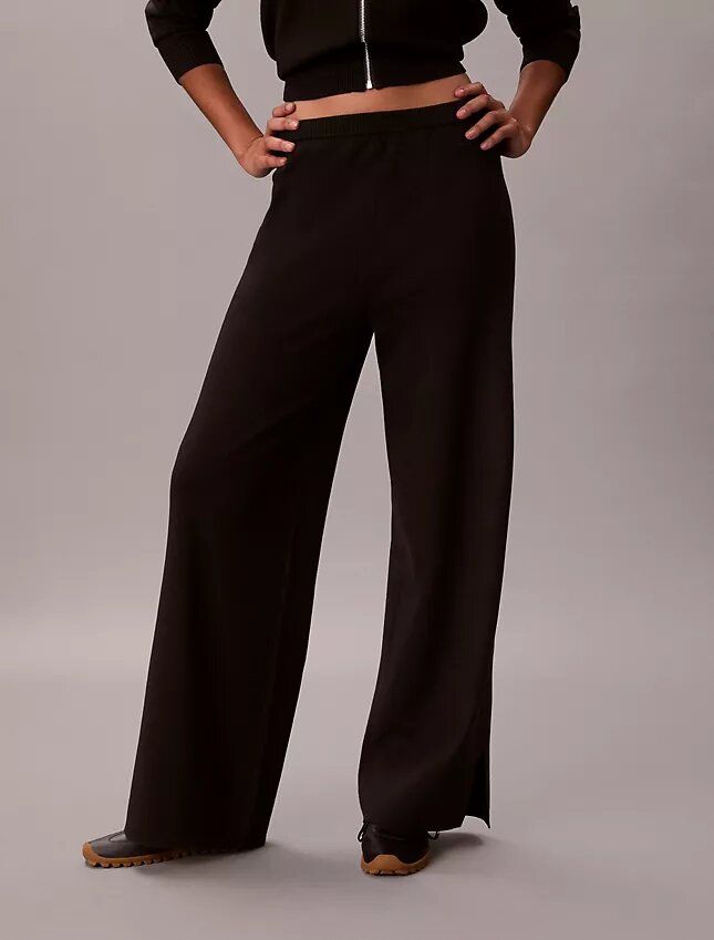 Pantalon ample en maille décontractée Pantalon ample en maille décontractée