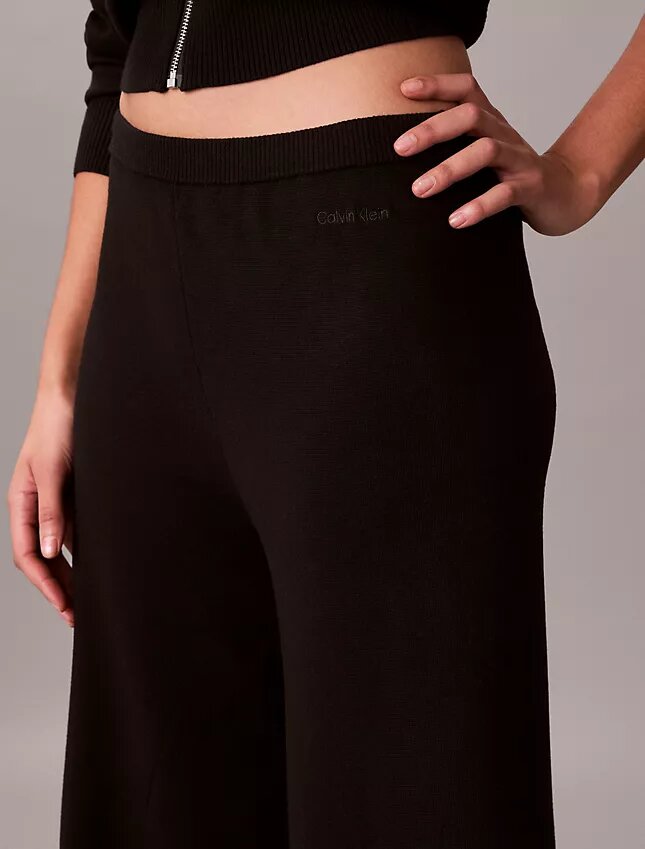 Pantalon ample en maille décontractée Pantalon ample en maille décontractée