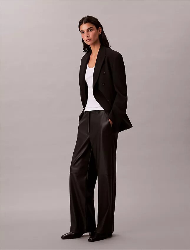 Pantalon ample en simili cuir Pantalon ample en simili cuir