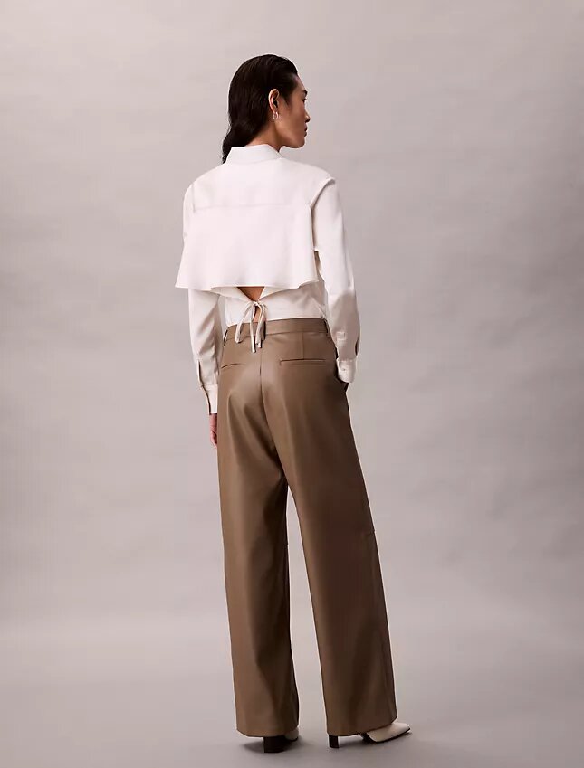 Pantalon ample en simili cuir Pantalon ample en simili cuir