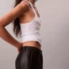 Pantalon ample en simili cuir Pantalon ample en simili cuir