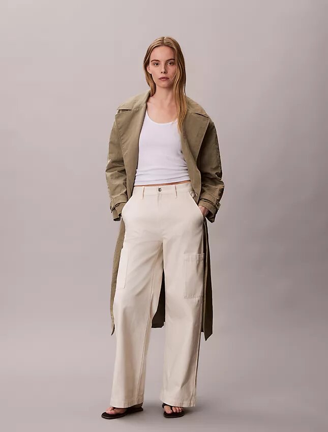 Pantalon cargo décontracté en denim Pantalon cargo décontracté en denim