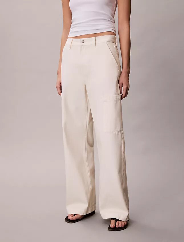 Pantalon cargo décontracté en denim Pantalon cargo décontracté en denim
