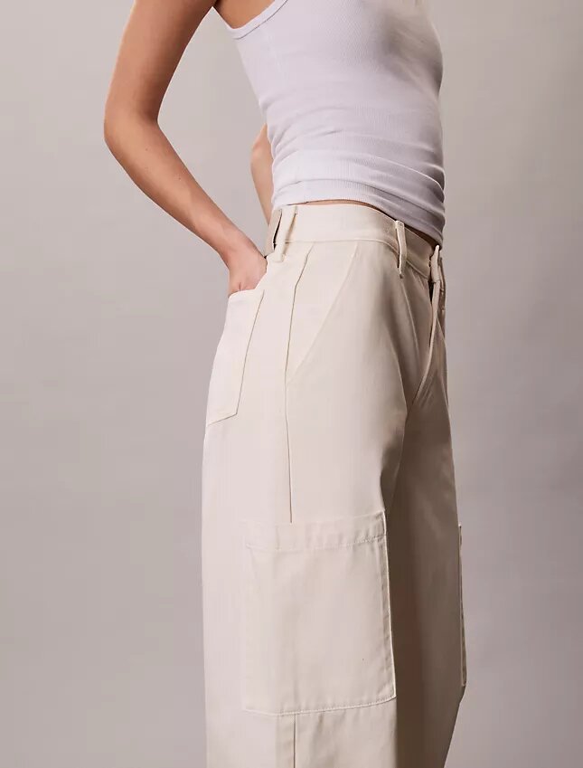 Pantalon cargo décontracté en denim Pantalon cargo décontracté en denim