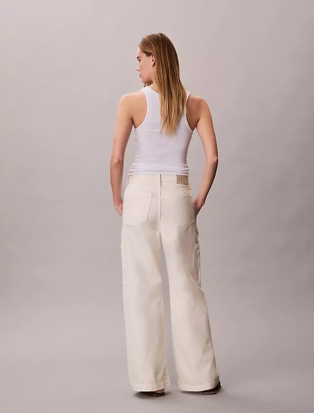 Pantalon cargo décontracté en denim Pantalon cargo décontracté en denim