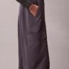 Pantalon cargo décontracté en sergé de satin Pantalon cargo décontracté en sergé de satin