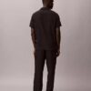 Pantalon cargo droit décontracté en lin et coton Pantalon cargo droit décontracté en lin et coton