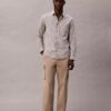 Pantalon cargo droit en Cotton Stretch Pantalon cargo droit en Cotton Stretch