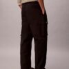 Pantalon cargo droit en Cotton Stretch Pantalon cargo droit en Cotton Stretch