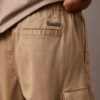 Pantalon cargo droit en Cotton Stretch Pantalon cargo droit en Cotton Stretch