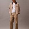 Pantalon cargo droit en Cotton Stretch Pantalon cargo droit en Cotton Stretch