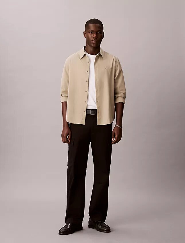 Pantalon cargo droit en Cotton Stretch style années 90 Pantalon cargo droit en Cotton Stretch style années 90
