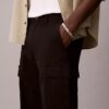 Pantalon cargo droit en Cotton Stretch style années 90 Pantalon cargo droit en Cotton Stretch style années 90