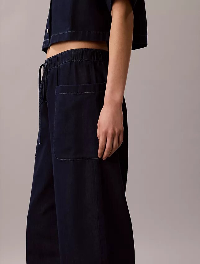Pantalon cargo en coton et lyocell à enfiler Pantalon cargo en coton et lyocell à enfiler