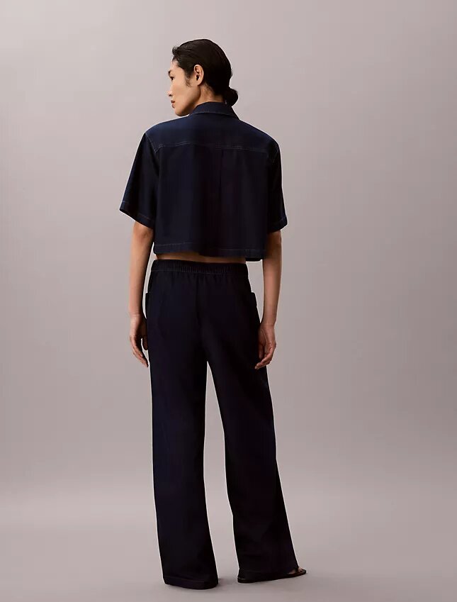 Pantalon cargo en coton et lyocell à enfiler Pantalon cargo en coton et lyocell à enfiler