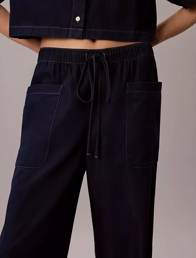 Pantalon cargo en coton et lyocell à enfiler Pantalon cargo en coton et lyocell à enfiler