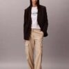 Pantalon cargo en sergé doux Pantalon cargo en sergé doux
