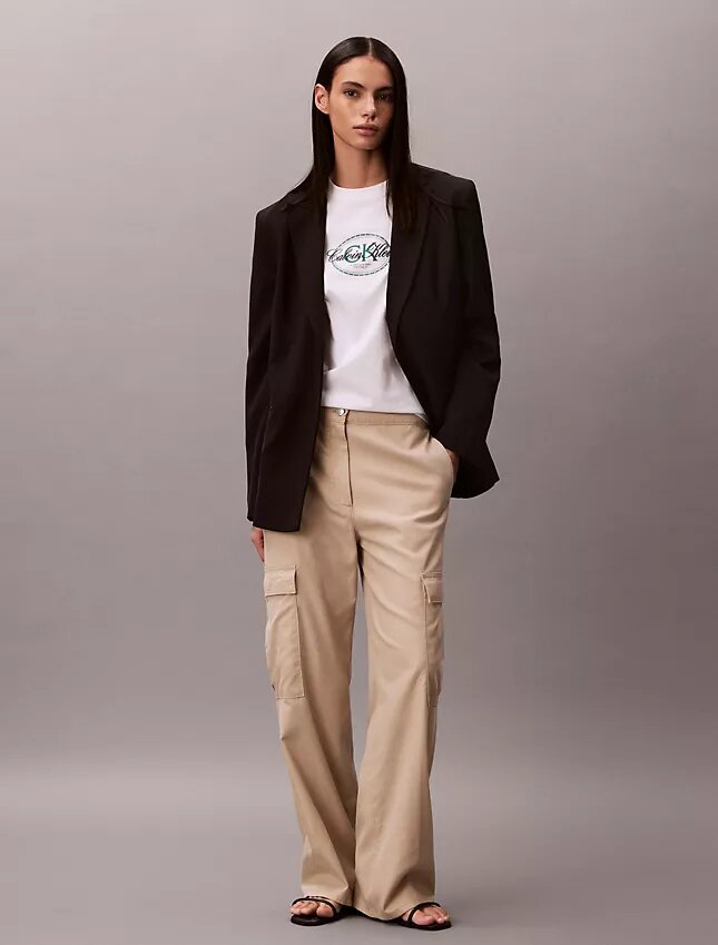 Pantalon cargo en sergé doux Pantalon cargo en sergé doux
