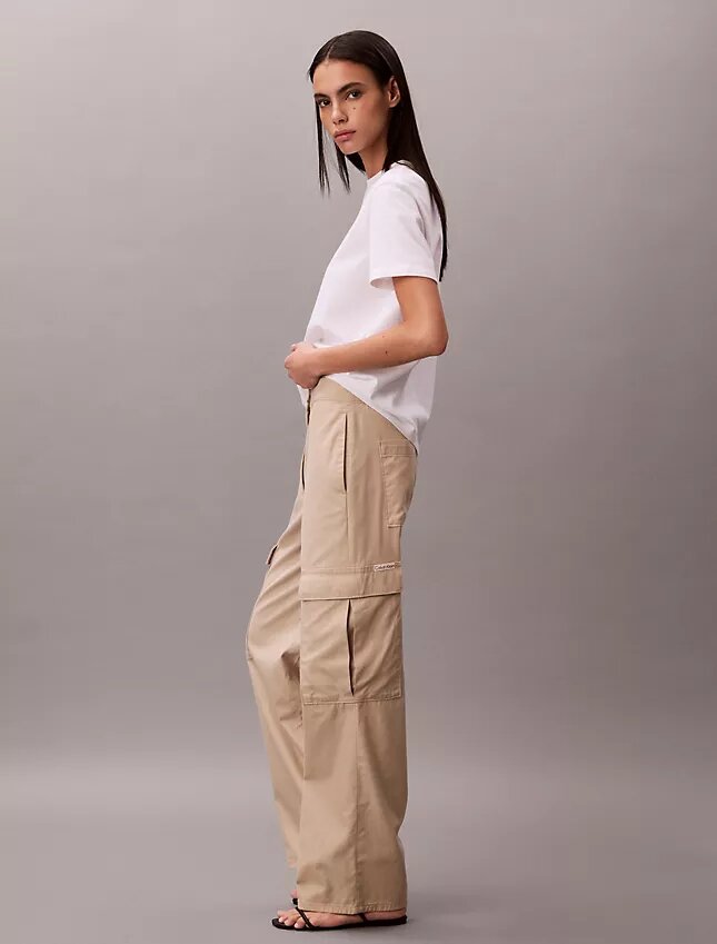 Pantalon cargo en sergé doux Pantalon cargo en sergé doux