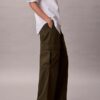 Pantalon cargo en sergé doux Pantalon cargo en sergé doux